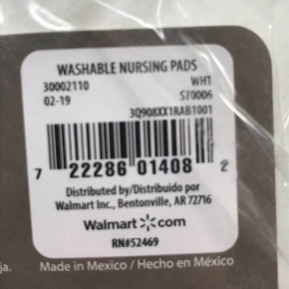 Lot of 2 Packs of 6 Secret Treasures Washable Reusable Nursing Pads New - Picture 3 of 5